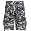 Linen Shorts for Men Casual Knee Length Shorts Above Knee Yoga Shorts Army Tarnung Shorts Workout Active Wear Shorts Gerade Cargohose Konische Hosen Cargo Black Pants for Men view 4