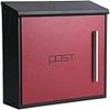 Suggestion Box Mailbox Complaint Suggestion Box Stainless Steel Mailbox,Outdoor Letter Box,Letter Box Modern Creative Villa Inbox Suggestion Box Black Drop Box (Color : Red) view 1