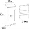 Suggestion Box Mailbox Complaint Suggestion Box Stainless Steel Mailbox,Outdoor Letter Box,Letter Box Modern Creative Villa Inbox Suggestion Box Black Drop Box (Color : Red) view 3