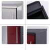 Suggestion Box Mailbox Complaint Suggestion Box Stainless Steel Mailbox,Outdoor Letter Box,Letter Box Modern Creative Villa Inbox Suggestion Box Black Drop Box (Color : Red) view 4