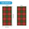 Yssammns Men's Neck Protector Mask, Hay Tartan red Green Plaid Multifunctional Sports Bandana UV Protection Face Mask for Outdoor view 2