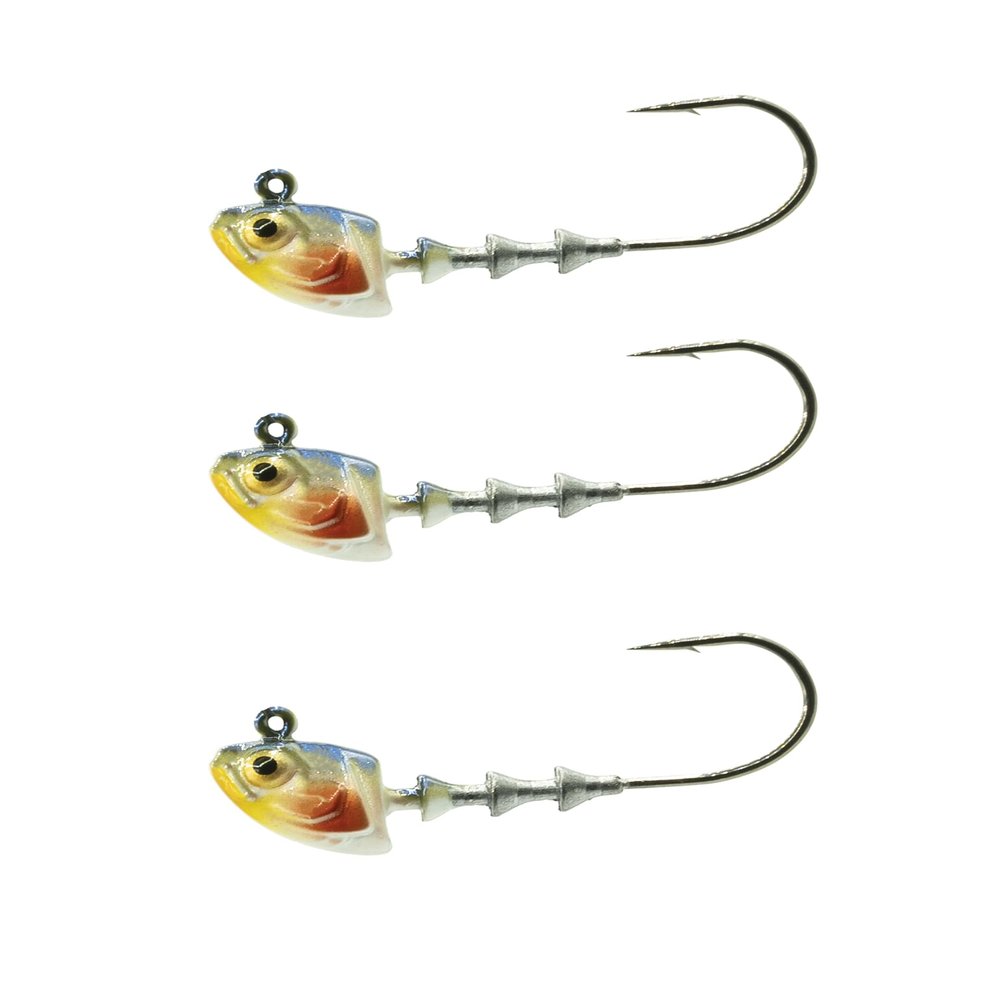 6th Sense Fishing Finesse Jig Heads (Perch Gill, 5/16oz. 1/0 (3/pk))