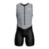 Sparx Men's Premium Triathlon Suit Padded, Quick-Dry, Compression Fit, Lightweight Tri Suit for Swim, Bike, Run Race & Training (B&W Cubes, S) view 2