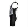 Sparx Men's Premium Triathlon Suit Padded, Quick-Dry, Compression Fit, Lightweight Tri Suit for Swim, Bike, Run Race & Training (B&W Cubes, S) view 3