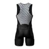 Sparx Men's Premium Triathlon Suit Padded, Quick-Dry, Compression Fit, Lightweight Tri Suit for Swim, Bike, Run Race & Training (B&W Cubes, S) view 4