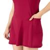 90 Degree By Reflex Airlux Courtside Utility Dress with Built-in Bra - Beet Red - Large view 3