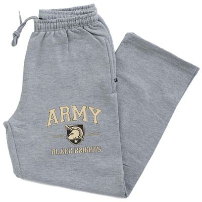 CornBorn Army Pants - Premium Fleece Army Arch Primary Logo - Gray - Large
