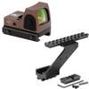 Gotical Combo of 2 - Pistol Hand Guns Picatinny Rail Mount Accessories with Micro Red Dot Sight (Combo - Rail & DE Sight Scope) view 1