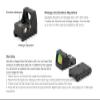 Gotical Combo of 2 - Pistol Hand Guns Picatinny Rail Mount Accessories with Micro Red Dot Sight (Combo - Rail & DE Sight Scope) view 3