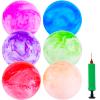 3 otters 6PCS Playground Balls, 8.5 Inches Beach Ball for Kids Inflatable Bouncy Balls with Air Pump, for Kids Adult Indoor Outdoor Sports Games view 1