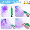 3 otters 6PCS Playground Balls, 8.5 Inches Beach Ball for Kids Inflatable Bouncy Balls with Air Pump, for Kids Adult Indoor Outdoor Sports Games view 3