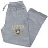 CornBorn Army Sweatpants - Premium Fleece Army Arch Primary Logo - Gray - Small