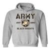 CornBorn Army Hoodie Mens - Hooded Fleece Army West Point Established 1802 - Gray - 3X view 1