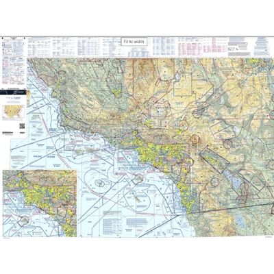 Expired FAA Los Angeles Sectional Chart (- Wrapping Paper, Decoration, Training Use