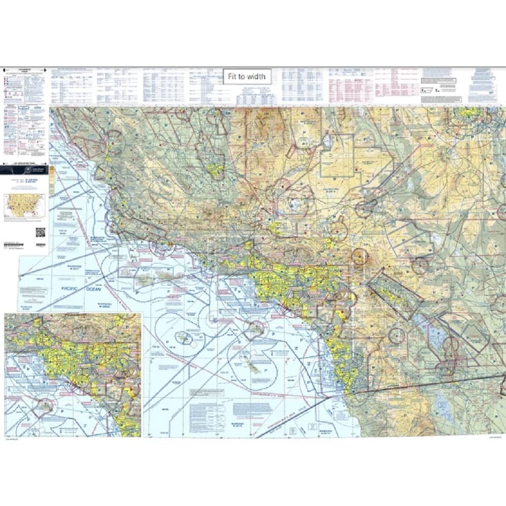 Expired FAA Los Angeles Sectional Chart (- Wrapping Paper, Decoration, Training Use
