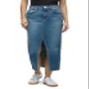 Reconstructed Denim Midi Skirt by LUCENT view 1