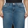 Reconstructed Denim Midi Skirt by LUCENT view 4