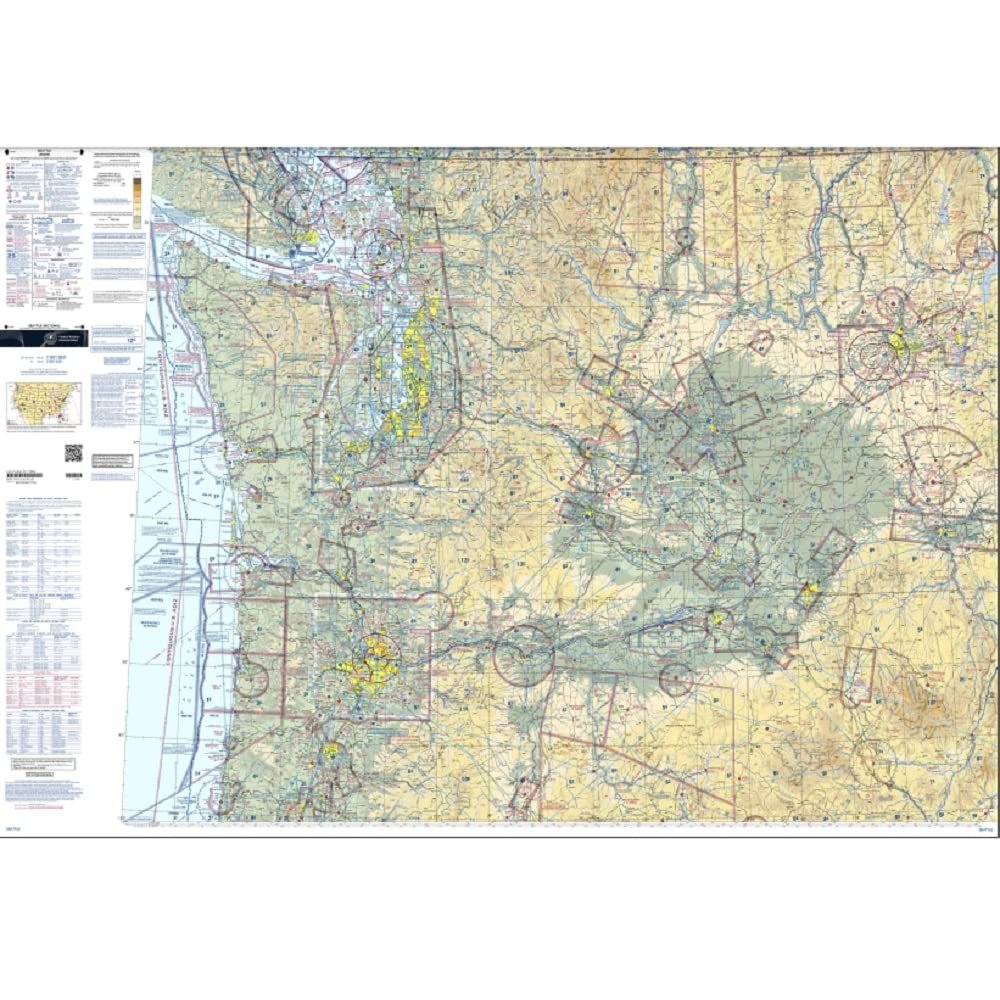 Expired FAA Seattle Sectional Chart (SSEA) - Wrapping Paper, Decoration, Training Use