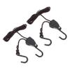 INOOMP 2pcs Adjustable Tie Down Straps with Heavy Duty Pulley for Kayaks and Canoes Braided Rope Capacity Includes Hooks for Secure Storage view 1