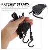 INOOMP 2pcs Adjustable Tie Down Straps with Heavy Duty Pulley for Kayaks and Canoes Braided Rope Capacity Includes Hooks for Secure Storage view 3
