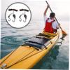 INOOMP 2pcs Adjustable Tie Down Straps with Heavy Duty Pulley for Kayaks and Canoes Braided Rope Capacity Includes Hooks for Secure Storage view 4