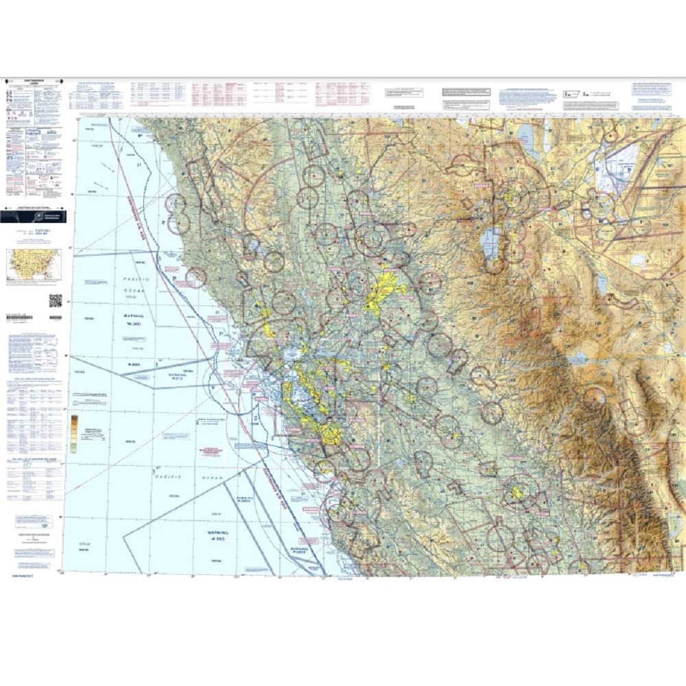 Expired FAA San Francisco Sectional Chart (SSF) - Wrapping Paper, Decoration, Training Use