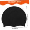 BESPORTBLE Waterproof Swim Cap for Men Women Adult Elastic Sports Silicone Hat Comfort Fit view 2