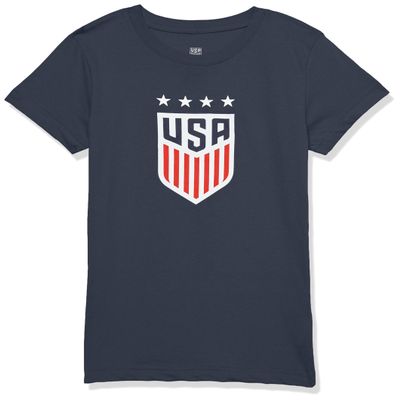 USA National Team Name and Number Tee, Navy, Large-14