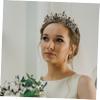 Beaupretty Elegant Women's Headwear Hard Alloy Vintage Tiara Bridal Crown for Wedding Carnival Party Headpiece view 2