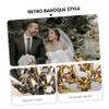 Beaupretty Elegant Women's Headwear Hard Alloy Vintage Tiara Bridal Crown for Wedding Carnival Party Headpiece view 4