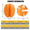 Naiveferry 6Pcs Silicone Fishing Rod Holder Straps - Portable, Blue, Fixed Ball Rubber Clips for Fly & Other Fishing Poles view 4
