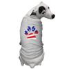 American Flag Paw Print - USA Patriotic Dog Shirt (Light Gray, 2X-Large) view 2