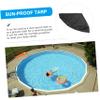 BCOATH Trampoline Protective Cover Round Cover for Inflatable Pools Trampolines Uv Oxford Cloth Reduces Water Evaporation view 2