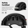 FEND Super Plus Folding Bike Helmet with Lights  Patented Smart-Fold 50% Compact Design, Ultra-Bright USB-C Front & Rear LEDs, CPSC/EN1078 Certified, for Adults, Commuters, E-Bikes, Scooters view 4