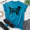 EVERTREE CLOTHING Golden Mama T-Shirt, Unisex Women's Shirt, Golden Retriever Owner, Best Dog Mama Gift, Heather Blue, Large view 4