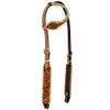 BAR H EQUINE American Leather Horse Saddle Tack One Ear Headstall | Browband view 1