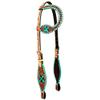 BAR H EQUINE American Leather Horse Saddle Tack One Ear Headstall | Browband view 1