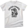 EVERTREE CLOTHING Cocker Spaniel Dad T-Shirt, Unisex Men's Shirt, Cocker Spaniel Owner, Best Dog Dad Gift, Heather Ash, Large view 1