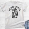 EVERTREE CLOTHING Cocker Spaniel Dad T-Shirt, Unisex Men's Shirt, Cocker Spaniel Owner, Best Dog Dad Gift, Heather Ash, Large view 2