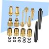 Kisangel 1 Set Set Bike Valve Adapter Bike Tube Pump Needle Nozzle Adapter Car Pump for Tires Car Kit Nozzle Converter Inflator Suite view 2