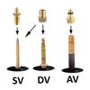 Kisangel 1 Set Set Bike Valve Adapter Bike Tube Pump Needle Nozzle Adapter Car Pump for Tires Car Kit Nozzle Converter Inflator Suite view 4