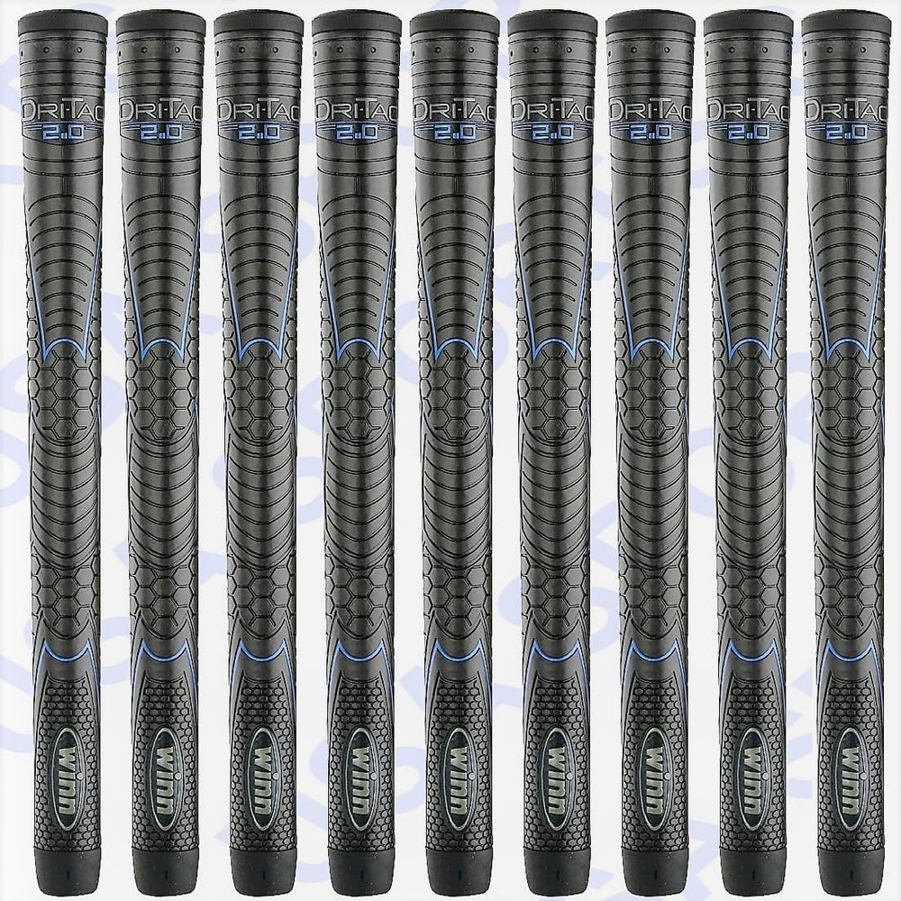 Winn Midsize Dri-Tac 2.0 Golf Grip, Set OF 09 Winn Midsize Golf Grip polymer technology