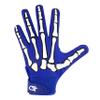 Glorious Traders Adult Football Gloves - Super Sticky Grip (Blue, Adult Small) view 3