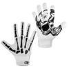 Glorious Traders Football Gloves for Adult and Youth - Ultimate Performance Booster With Super Sticky Grip (White, Adult Small) view 2