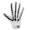 Glorious Traders Football Gloves for Adult and Youth - Ultimate Performance Booster With Super Sticky Grip (White, Adult Small) view 3