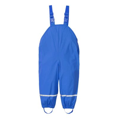 Toddler/Little/Big Boys' Girls' aterproof Rain Pant Dungarees Dirty Proof Suspender Trousers (A-Blue, 1-3 Years)