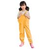 Baby Toddlers Rain Bib aterproof Suspender Rain Pant Mud Dirty Proof Rain Suspender Trousers (B-Yellow, 4-5 Years) view 3