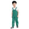 Toddlers Boys Girls Rain Pants aterproof Rain Pant Dungarees Dirty Proof Suspender Trousers (B-Green, 4-5 Years) view 3