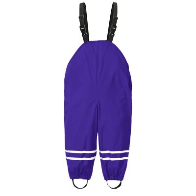 Baby Toddlers Rain Bib aterproof Suspender Rain Pant Outdoor Rain Bib for Boys and Girls (B-Purple, 6-8 Years)