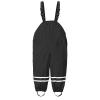 Baby Toddlers Rain Bib aterproof Rain Pant Warm Dungarees Mud Dirty Proof Rain Suspender Trousers (Black-B, 5-6 Years)
